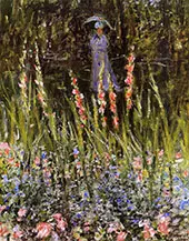 The Garden Gladioli 1876 By Claude Monet