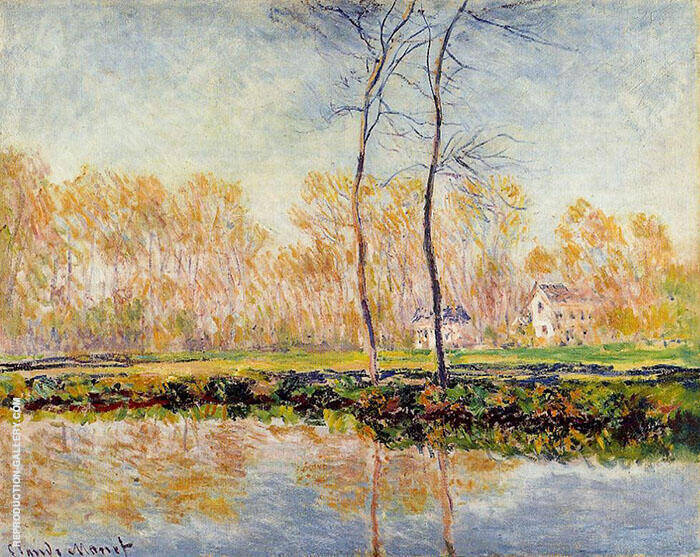 The Banks on the River Epte at Giverny 1887 | Oil Painting Reproduction