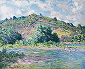 The Banks of the Seine at Port Villez 1885 By Claude Monet