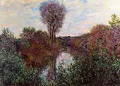 Small Arm of the Seine at Mosseaux 1878 By Claude Monet
