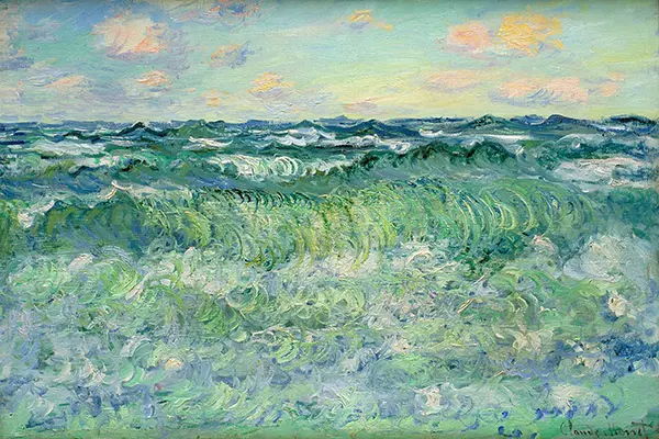Study of the Sea 1881 By Claude Monet