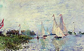 Regatta at Argenteuil 1874 By Claude Monet