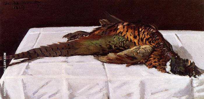 Pheasants 1869 by Claude Monet | Oil Painting Reproduction