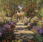 Pathway in Monet's Garden at Giverny c1901 By Claude Monet