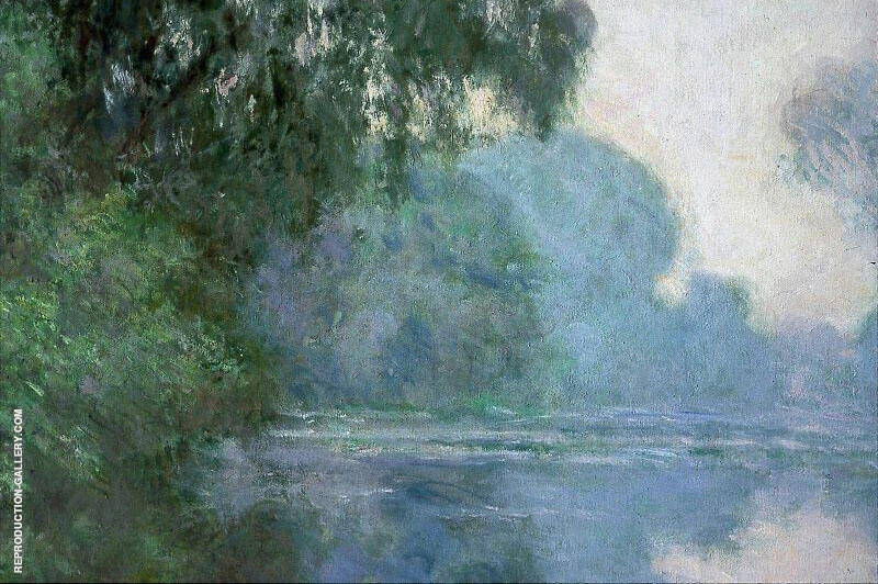Morning on the Seine 1896 by Claude Monet | Oil Painting Reproduction