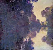 Morning on the Seine Clear Weather 1897 By Claude Monet
