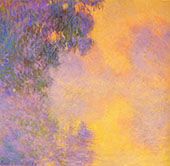 Misty Morning on the Seine Sunrise 1892 By Claude Monet
