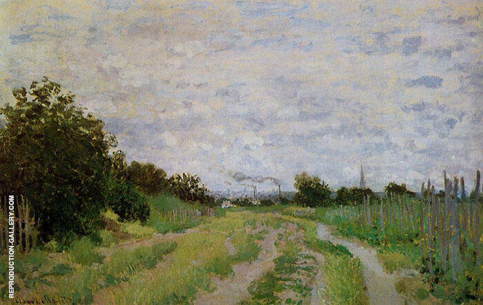 Lane in the Vineyards 1872 by Claude Monet | Oil Painting Reproduction
