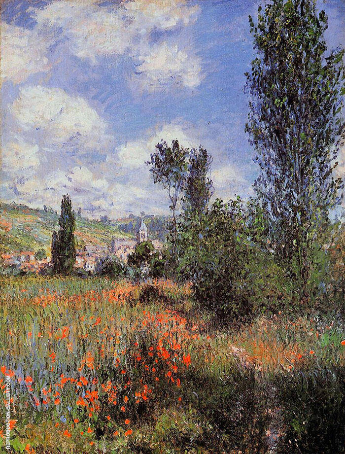 Lane in the Poppy Fields Ile Saint Martin 1880 | Oil Painting Reproduction
