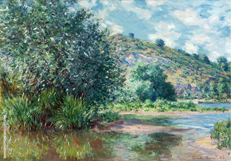 Landscape at Port Villez 1885 by Claude Monet | Oil Painting Reproduction