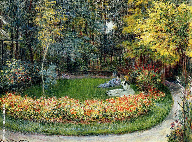 In the Garden 1875 by Claude Monet | Oil Painting Reproduction