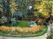 In the Garden 1875 By Claude Monet