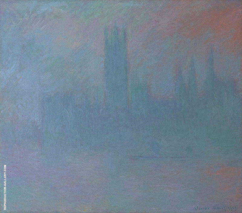 Houses of Parliament in the Fog | Oil Painting Reproduction