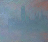 Houses of Parliament in the Fog By Claude Monet
