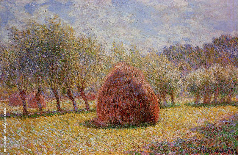 Haystacks at Giverny 1895 by Claude Monet | Oil Painting Reproduction