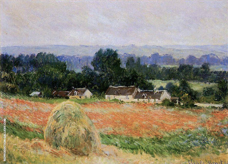 Haystacks at Giverny 1886 by Claude Monet | Oil Painting Reproduction