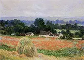 Haystacks at Giverny 1886 By Claude Monet