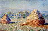 Grainstacks in the Sunlight Morning Effect 1890 By Claude Monet