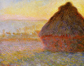 Grainstacks at Sunset 1891 By Claude Monet