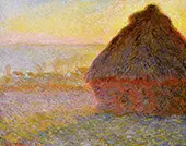 Grainstacks at Sunset 1891 By Claude Monet