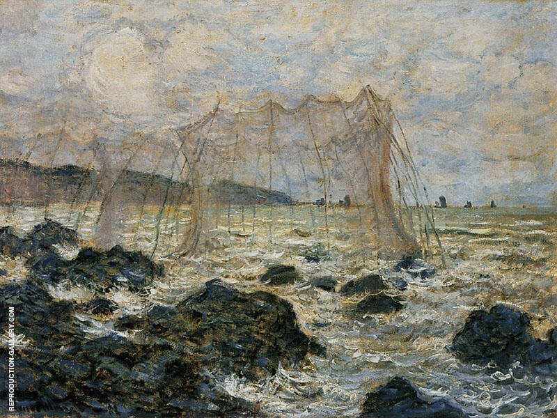 Fishing Nets at Pourville 1882 by Claude Monet | Oil Painting Reproduction
