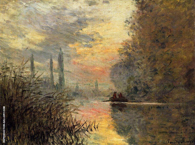 Evening At Argenteuil 1876 by Claude Monet | Oil Painting Reproduction