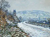 Entrance to the Village in Winter 1879 By Claude Monet