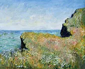 Edge of the Cliff at Pourville 1882 By Claude Monet