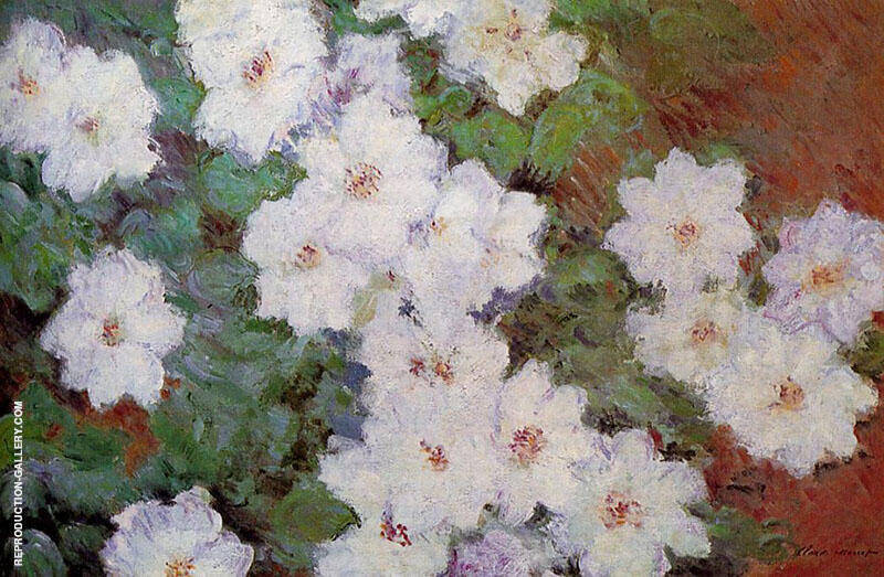 Clematis 1887 by Claude Monet | Oil Painting Reproduction