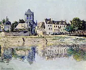 By the River at Vernon 1883 By Claude Monet