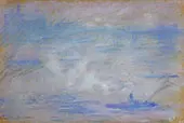 Boats on the Thames Fog Effect 1901 By Claude Monet