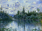 Arm of the Seine near Vetheuil 1878 By Claude Monet