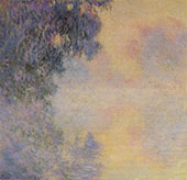 Arm of the Seine Near Giverrny in the Fog 1897 By Claude Monet