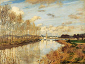 Argenteuil seen from the Small Arm of the Seine Autumn 1872 By Claude Monet