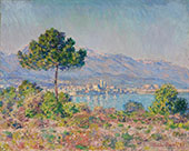 Antibes Seen from the Plateau Notre Dame 1888 By Claude Monet
