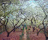 Orchard in Bloom 1879 By Claude Monet