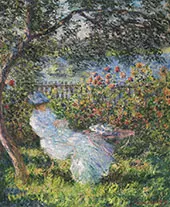 Alice Hoschede in the Garden 1881 By Claude Monet