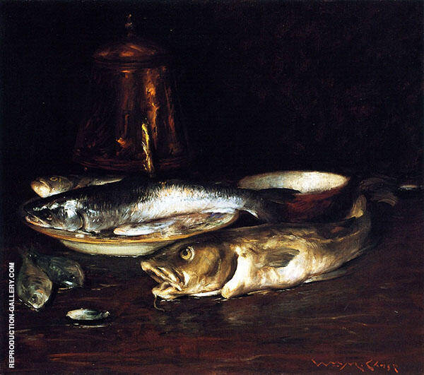 Fish Plate and Copper Pot | Oil Painting Reproduction