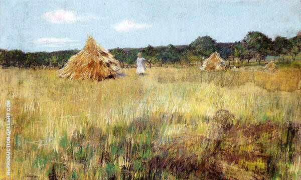 Grain Field Shinnecock Hills | Oil Painting Reproduction