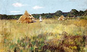 Grain Field Shinnecock Hills By William Merritt Chase