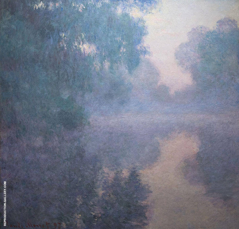 Morning Mists Giverny 1897 by Claude Monet | Oil Painting Reproduction