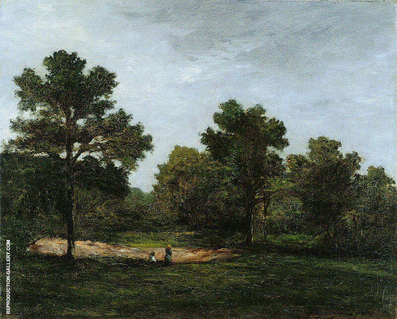 A Clearing c1873 by Paul Gauguin | Oil Painting Reproduction
