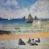 Bathing Dieppe 1885 By Paul Gauguin