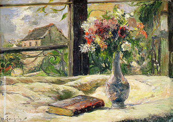 Vase of Flowers at the Window 1881 | Oil Painting Reproduction