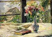 Vase of Flowers at the Window 1881 By Paul Gauguin