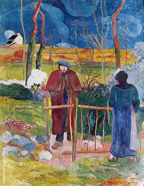 Bonjour Monsieur Gauguin 1889 by Paul Gauguin | Oil Painting Reproduction
