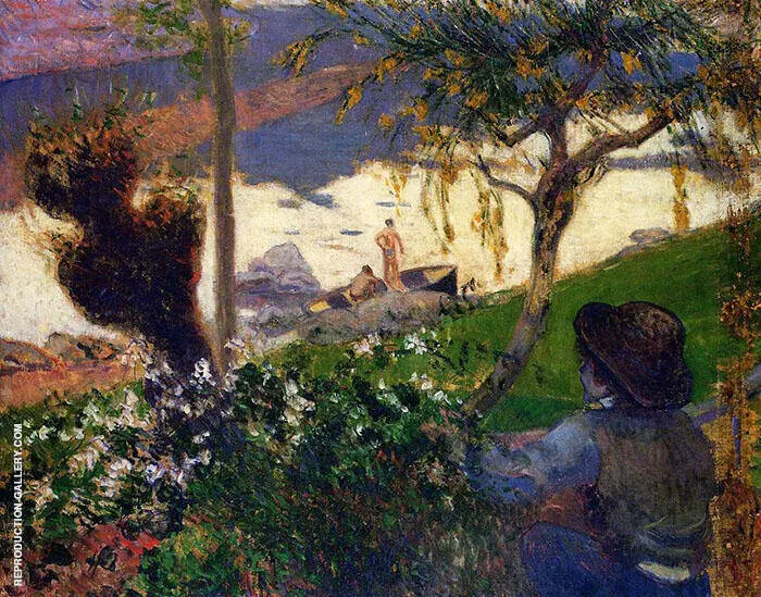 Breton Boy by the Aven River 1888 By Paul Gauguin