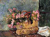 Basket of Flowers 1884 By Paul Gauguin