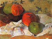 Apples and Bowl 1888 By Paul Gauguin