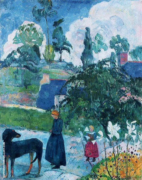 Among the Lilies 1889 By Paul Gauguin